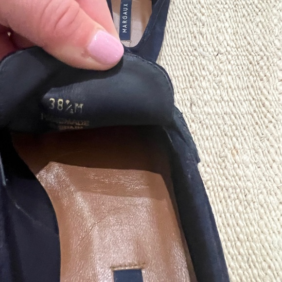 Blue Suede Loafers Margaux 38.5 - Picture 3 of 4